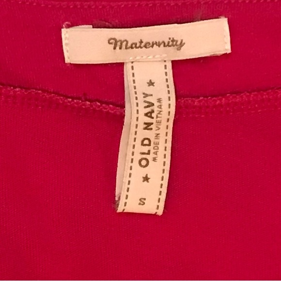 Old Navy Womens Size Small Raspberry Pink Maternity Top - Picture 3 of 3